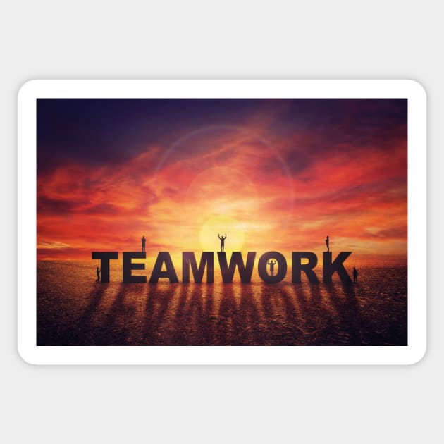 teamwork Sticker by 1STunningArt